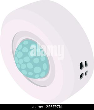 Security motion sensor icon. Isometric of security motion sensor vector icon for web design isolated on white background. Security motion sensor icon, isometric style Stock Vector