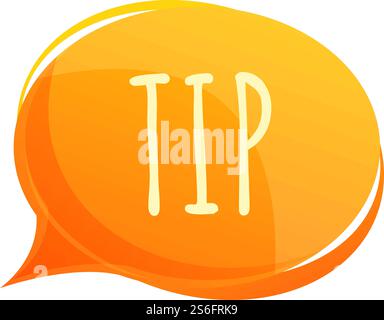 Tips icon. Cartoon of tips vector icon for web design isolated on white ...