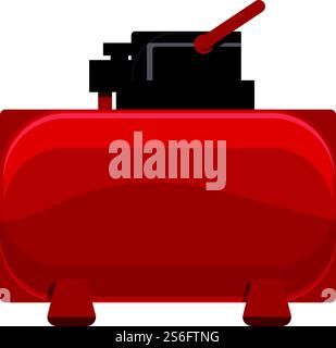 Painter compressor icon. Cartoon of painter compressor vector icon for web design isolated on white background. Painter compressor icon, cartoon style Stock Vector