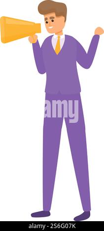 Marketing interaction icon. Cartoon of marketing interaction vector icon for web design isolated on white background. Marketing interaction icon, cartoon style Stock Vector