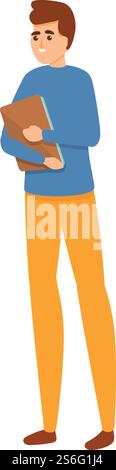 Student staff icon. Cartoon of Student staff vector icon for web design isolated on white background. Student staff icon, cartoon style Stock Vector
