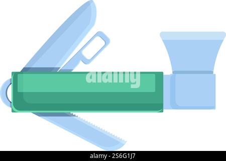 Multitool axe icon. Cartoon of Multitool axe vector icon for web design isolated on white background. Multitool axe icon, cartoon style Stock Vector
