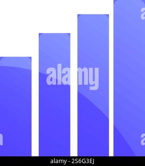 Marketing mix graph chart icon. Cartoon of Marketing mix graph chart vector icon for web design isolated on white background. Marketing mix graph chart icon, cartoon style Stock Vector