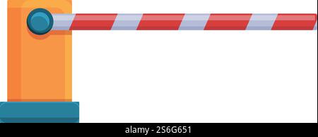 Railroad barrier element icon. Cartoon of Railroad barrier element ...