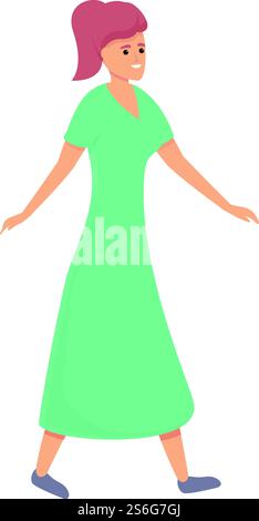 Self affirmation icon. Cartoon of self affirmation vector icon for web design isolated on white background. Self affirmation icon, cartoon style Stock Vector