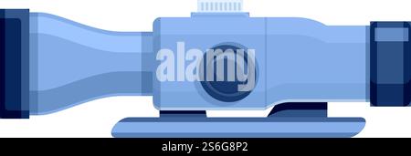 Sniper hunting scope icon. Cartoon of Sniper hunting scope vector icon for web design isolated on white background. Sniper hunting scope icon, cartoon style Stock Vector