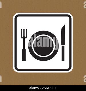 No Eating Symbol Sign Isolate On White Background,Vector Illustration Stock Vector