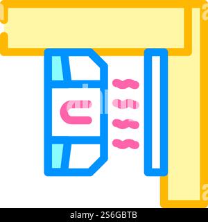 magnetic sensor color icon vector. magnetic sensor sign. isolated symbol illustration. magnetic sensor color icon vector illustration color Stock Vector