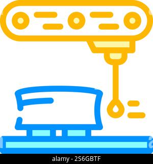 dimension gauge color icon vector. dimension gauge sign. isolated symbol illustration. dimension gauge color icon vector illustration color Stock Vector