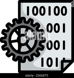 App Development Icon. Editable Bold Outline With Color Fill Design. Vector Illustration. Stock Vector