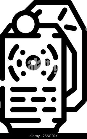 stun grenade icon black vector illustration Stock Vector Image & Art ...