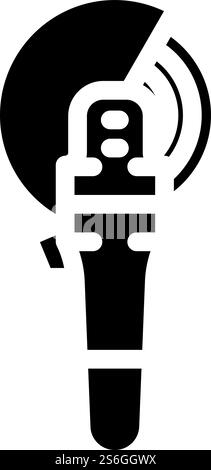 angle grinder tool glyph icon vector. angle grinder tool sign. isolated contour symbol black illustration. angle grinder tool glyph icon vector illustration Stock Vector