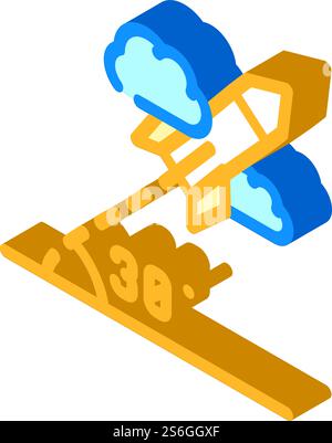 modeling self study isometric icon vector. modeling self study sign. isolated symbol illustration. modeling self study isometric icon vector illustration Stock Vector