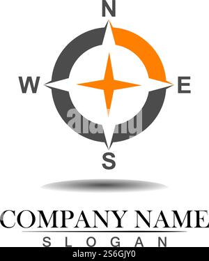 Vector Compass signs and symbols logo Stock Vector Image & Art - Alamy