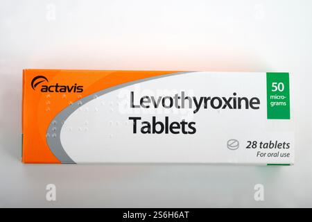 Actavis Levothyroxine tablets Stock Photo