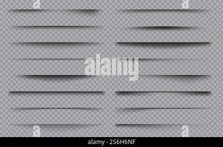 Soft shadows. Square overlay dividers decoration frame boxes with ...