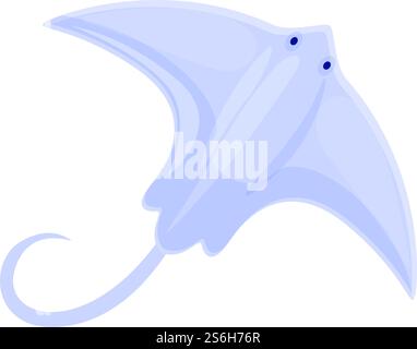Stingray animal icon. Cartoon of Stingray animal vector icon for web design isolated on white background. Stingray animal icon, cartoon style Stock Vector