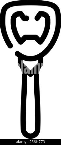 opener bartender line icon vector. opener bartender sign. isolated contour symbol black illustration. opener bartender line icon vector illustration Stock Vector