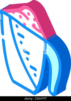 measuring cup with detergent isometric icon vector. measuring cup with detergent sign. isolated symbol illustration. measuring cup with detergent isometric icon vector illustration Stock Vector