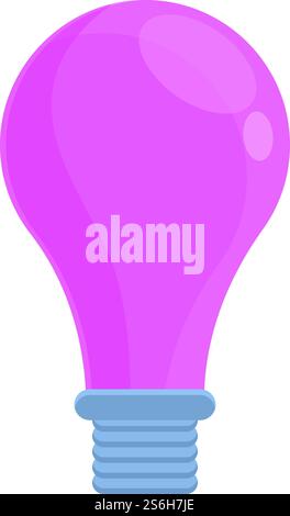 Uv bulb icon. Cartoon of Uv bulb vector icon for web design isolated on white background. Uv bulb icon, cartoon style Stock Vector