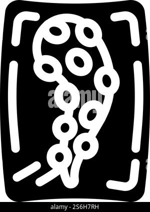 octopus tentacles glyph icon vector illustration Stock Vector Image ...