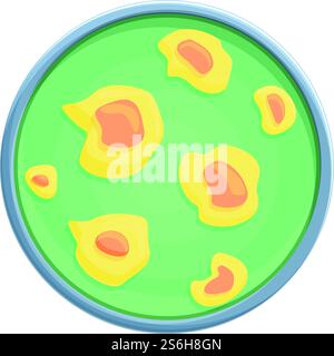 Petri dish biology icon. Cartoon of Petri dish biology vector icon for web design isolated on white background. Petri dish biology icon, cartoon style Stock Vector