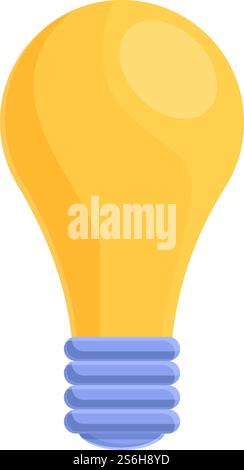 Idea bulb icon. Cartoon of Idea bulb vector icon for web design isolated on white background. Idea bulb icon, cartoon style Stock Vector