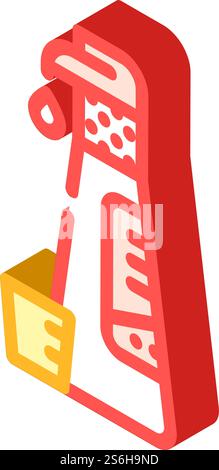 concentrated detergent with dispenser isometric icon vector. concentrated detergent with dispenser sign. isolated symbol illustration. concentrated detergent with dispenser isometric icon vector illustration Stock Vector