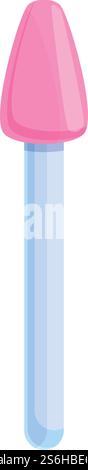Manicure pipette icon. Cartoon of Manicure pipette vector icon for web design isolated on white background. Manicure pipette icon, cartoon style Stock Vector