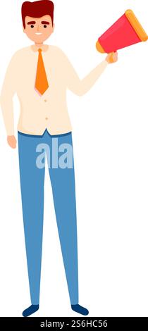 Man task schedule icon. Cartoon of Man task schedule vector icon for web design isolated on white background. Man task schedule icon, cartoon style Stock Vector