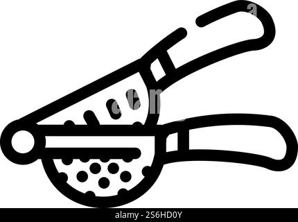 juicer bartender line icon vector. juicer bartender sign. isolated contour symbol black illustration. juicer bartender line icon vector illustration Stock Vector