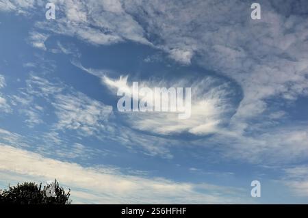 Stunning Cloud Formation in a Blue Sky Stock Photo