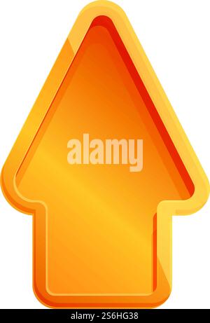 Ranking arrow up icon. Cartoon of Ranking arrow up vector icon for web design isolated on white background. Ranking arrow up icon, cartoon style Stock Vector