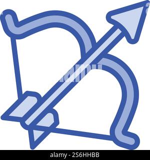 Archery bow icon. Outline Archery bow vector icon for web design isolated on white background. Archery bow icon, outline style Stock Vector