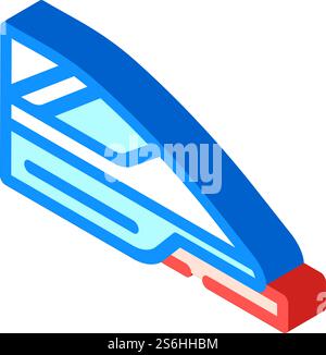 high speed train isometric icon vector. high speed train sign. isolated symbol illustration. high speed train isometric icon vector illustration Stock Vector