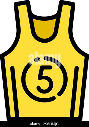 Basketball vest icon. Outline Basketball vest vector icon for web design isolated on white background. Basketball vest icon, outline style Stock Vector