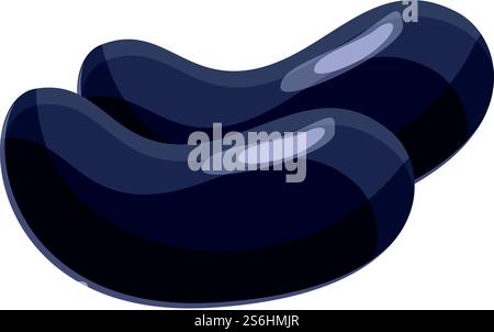 Protein beans icon. Cartoon of Protein beans vector icon for web design isolated on white background. Protein beans icon, cartoon style Stock Vector
