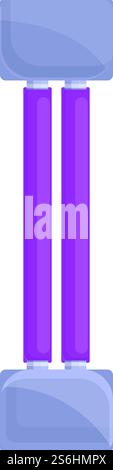 Device uv lamp icon. Cartoon of Device uv lamp vector icon for web design isolated on white background. Device uv lamp icon, cartoon style Stock Vector