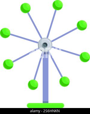 Perpetual motion wheel ball icon. Cartoon of Perpetual motion wheel ...