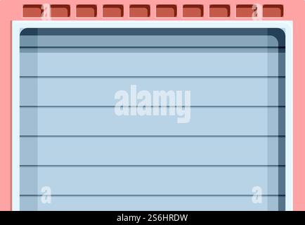 Garage smart gate icon. Cartoon and flat of Garage smart gate vector icon for web design isolated on white background. Garage smart gate icon, cartoon and flat style Stock Vector