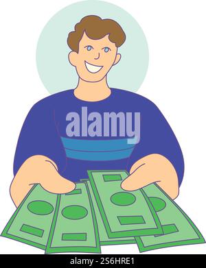Money compensation icon. Cartoon and flat of Money compensation vector icon for web design isolated on white background. Money compensation icon, cartoon and flat style Stock Vector