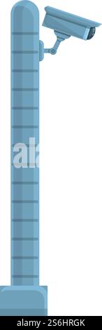Paid parking security camera icon. Cartoon of Paid parking security camera vector icon for web design isolated on white background. Paid parking security camera icon, cartoon style Stock Vector