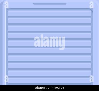 Sliding smart gate icon. Cartoon and flat of Sliding smart gate vector icon for web design isolated on white background. Sliding smart gate icon, cartoon and flat style Stock Vector