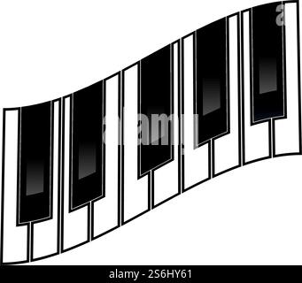 piano logo and symbol vector Stock Vector