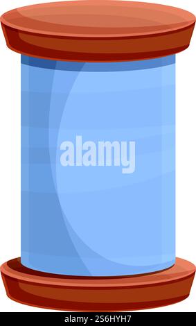 Thread icon. Cartoon of Thread vector icon for web design isolated on white background. Thread icon, cartoon style Stock Vector
