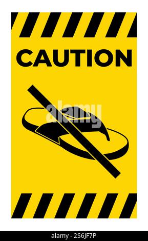 Do not No Open Toed Shoes Stock Vector