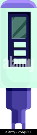 Ph meter level icon. Cartoon of Ph meter level vector icon for web design isolated on white background. Ph meter level icon, cartoon style Stock Vector