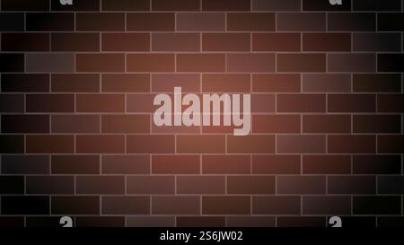 Brick Wall Background Cement Relief Texture Vector. Old Red Building Brick Wall Design Parchment Decoration, Construction Blocks Backdrop. Architecture Template Flat Cartoon Illustration. Brick Wall Background Cement Relief Texture Vector Stock Vector