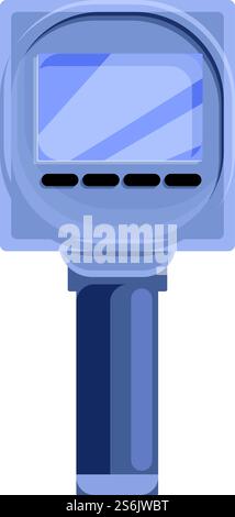 Speed radar camera icon. Cartoon of Speed radar camera vector icon for web design isolated on white background. Speed radar camera icon, cartoon style Stock Vector