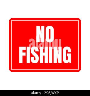 No fishing sign icon Stock Photo